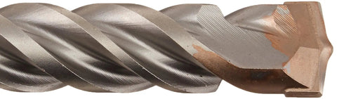 Close-up of Rock Carbide SDS Plus Hammer Drill Bit One And One Eighth Inch By Eight Inch By Ten Inch for concrete and masonry cutting