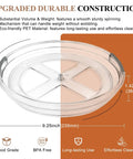 Four Pack Clear Acrylic Lazy Susan Turntable Slick Spin Pantry Organizer For Kitchen Cabinet Spice Rack Vanity Makeup Storage Handles Everyday Clutter Without Any Sweat Or Fuss, 9.25 inch tray with durable construction.