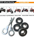 Front And Rear Mini Bike Wheel Bearing Kit 6202RS Easy Install Drop In Replacement For Coleman CT200U EX BT200X Baja Warrior