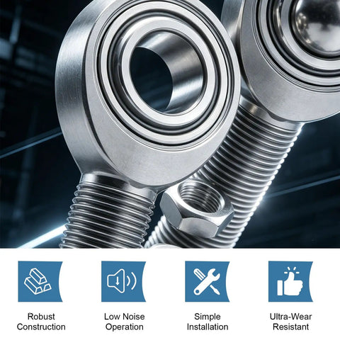 3/4 Inch Heim Joint Rod End Kit Heavy Duty Chromoly Panhard Rod With Left And Right Hand Threads Jam Nuts PTFE Liner Reinforced With Kevlar For Steering Suspension Traction Bars And Sand Rails, chromoly rod ends