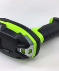 Close-up view of Hardcore Rugged Cordless Barcode Scanner Kit Built For The Grind With Direct Part Marking And Bluetooth 2D 1D Imager handle.
