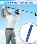 Golfer using Golf Swing Training Arm Band With Adjustable Length And Elastic Rope Tension, Posture Corrector For Beginners