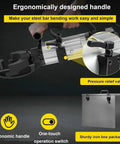 Heavy Duty Portable Electric Hydraulic Rebar Bender Pliers For Steel Bar Bending And Shearing Cuts Up To One Inch with ergonomic handle