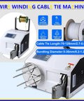 Effortless Electric Semi Automatic Twist Tie Machine With Fast One Second Binding And High Sensitive Sensor For Secure Bag Closure At Blazing 75 Ties Per Minute You Will Love This Pro Gear, showing operational design and components.