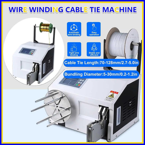 Effortless Electric Semi Automatic Twist Tie Machine With Fast One Second Binding And High Sensitive Sensor For Secure Bag Closure At Blazing 75 Ties Per Minute You Will Love This Pro Gear, showing operational design and components.