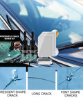 Windshield Pro Chip Repair Kit With Nano Glass Resin For Chips And Cracks Upgraded 2026 All Crack Types Fix Rock Damage Mirrors Glasses Auto Glass 2 Pack Now showing contents and usage examples with car windshield.