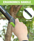 Ergonomic handle of Extendable Anvil Lopper For Gardening With 25 To 37 Inch Reach, non-slip grip in use for pruning.