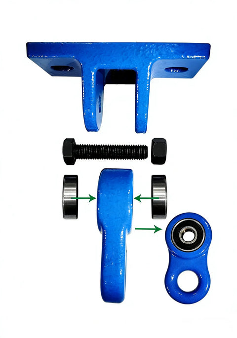 Heavy Duty Swing Set Brackets Kit With 2 Blue A Frame Brackets And 4 Swing Hangers For Backyard Playground Mounting Hardware Included Built From 100 Percent Aluminum Alloy One Piece Mold Technology No Joints Waterproof And Dustproof Built To Last