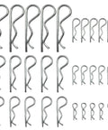 Heavy Duty Cotter Pin Assortment Kit With 30 Zinc Plated Hairpin Fasteners In Sizes M1.6 To M3.5 For Hitch Pin Lock Systems From Jongdari Carbon Steel Construction Burr Free Finish Six Pro Grade Size Packs For Easy Replacement