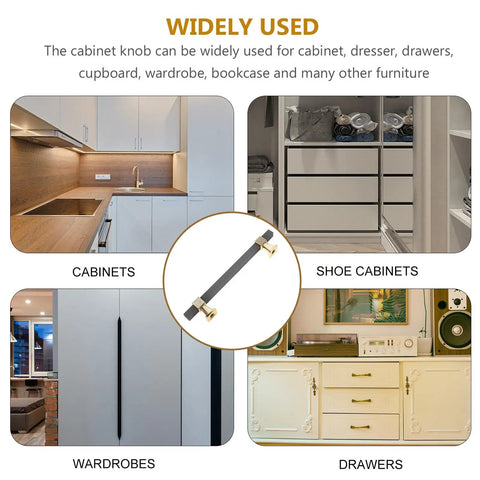 Two Tone Wardrobe Handle And Cabinet Pull Upgrade For Closet Doors And Kitchen Cabinets Metal Drawer Pulls In Gold And Grey Finish