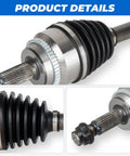 Heavy Duty Front Left And Right CV Axle Shaft Set For Toyota Camry 2012 To 2017 showing exact details of rubber boots and joints.