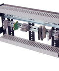 5U Rackmount DIN Rail Panel With 3.78 Inch Low Profile Depth, 14 Gauge Steel, PVC Wire Duct, Adjustable Height, Relay Racks