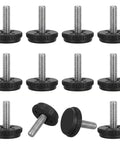 Adjustable 1/4-20 Stainless Steel Furniture Levelers Set Of 10 Screw In Table Feet For Chairs And Cabinets Threaded