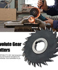 Gear Cutter Disc Set For Metalworking, Pro Grade HSS Milling Cutters With 32mm Inner Bore, shown with grinding sparks, fine punching design.