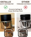 Straight Up Pro 54mm Espresso Accessories Kit with Gravity Distributor and Mess-Free Coffee Grounds for Home Brewing