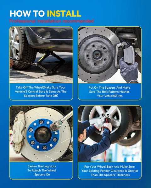 How to install Hub Centric Wheel Spacers 5x4.5 Bolt Pattern 20mm Thickness For Kia Sportage Hyundai Tucson Mazda Cx5 Ford Escape Honda Civic