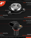 Image of camshaft adjuster magnet and camshaft position sensor kit from All In One Camshaft Position Sensor And Camshaft Adjuster Magnet Solenoid Kit For Mercedes Benz Vehicles 2006 To 2015 Includes Four Sensors And Four Solenoids For Intake And Exhaust On C Class CLK CLS E Class G Class GL GLK ML R S And SLK Models.