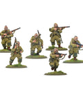 US Airborne D Day Platoon 28mm Miniatures For Bolt Action War Gaming Kit With 30 Plastic Infantry In M42 Jump Uniforms Figures