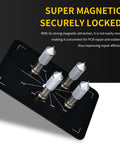 Magnetic Four Piece PCB Holder With Adjustable Arms Clamp Stand For Soldering Desoldering And Rework On Circuit Boards