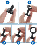 Step-by-step assembly of Beefy 8 Piece T Track Mount Tie Down Anchor Kit for Roof Rack with M8 Stainless Steel Eye Bolts.