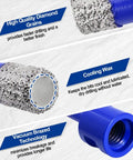 Close-up of dry diamond core drill bits set for porcelain tile marble brick, showing diamond grains and cooling wax features