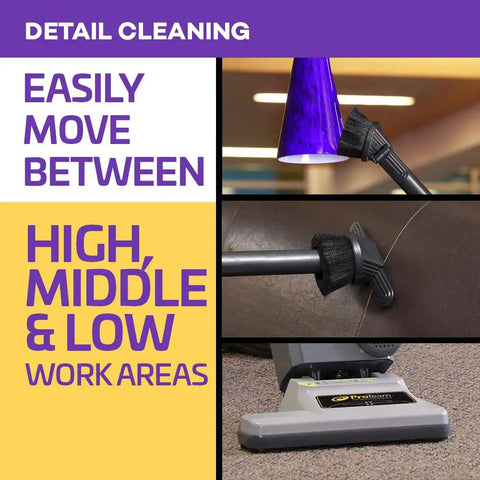 ProForce 1500XP Commercial Upright Vacuum With ProLevel Filtration And On-Board Tools For Carpets, Hard Floors, High-Power Suction System For Deep Cleaning Jobs In Offices Or Homes Durable Build Sure