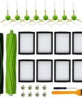 All In One Replacement Parts Kit For Roomba E I J And Plus Series Vacuum Cleaners With One Set Rubber Brush And Beefed Up Eight Filters And Eight Side Brushes Built From Durable PC For Smooth Quiet Cleaning displayed