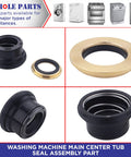Beefed Up Whole Parts Washer Tub Seal Kit 5303279394 Main Center Seal Assembly Replacement For Select Washers Non OEM Easy Install Durable Build Replaces AP2142342 And More.