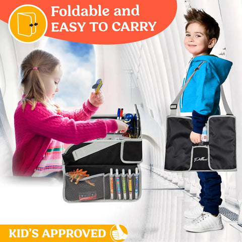 Kids Travel Tray For Car, Tablet Holder Lap Desk With Activity Sheets And Pens used by children, foldable and easy to carry