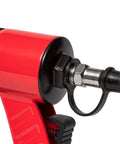 Close-up of Oil Free 18 Gauge Pneumatic Brad Nailer for small trim and molding, showing tool head and trigger details.