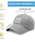 Men's Dope Breathable Light Gray Tennis Cap, Lightweight Adjustable Baseball Hat front view with size chart