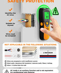 Five In One Stud Finder Wall Scanner with LCD Display used on drywall to detect live wires and wood studs