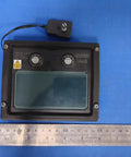 Auto Darkening Welding Lens 4.3 x 3.5 Inch Panel Pro Grade For Helmet Mask Solar Powered with rulers for scale