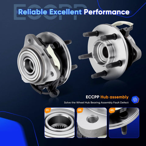 Beefed-Up Front Wheel Hub Bearing Assembly 515003 Fits Ford Explorer Ranger Sport Trac Mercury Mountaineer Mazda B3000 B4000