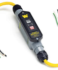 Industrial Duty GFCI Flying Lead With Manual Reset NEMA 5 to 20 12/3 SJEOOW Cord 20A 120V Weatherproof Enclosure