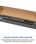 Shift Linkage Shifter For Harley Touring Motorcycles Softail Dyna Street Glide Road King Electra Glide Trike 1980 To 2024 Two Tone Black Orange Design Durable Aluminum Construction Easy Install in foam-packed box