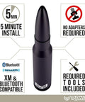 Beefy 50 Cal Bullet Antenna For Ford F Series F150 F250 F350 Super Duty Raptor Bronco 2021 2022 2023 And Ram 1500 image showing features