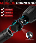 Upgraded Low Profile Impact Socket Adapter Set Perfect For Tight Spaces With Cr-Mo Construction And A Complete 4-Pc Kit To Convert Drive Sizes Smoothly. magnetic connection close-up with secure hold