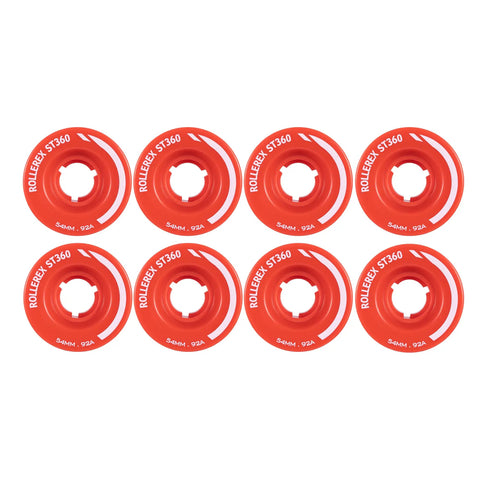 92A Quad Skate Wheels 54mm x 32mm 8-Pack For Indoor Outdoor Use High-Density Urethane Abrasion-Resistant Durable Replacement Wheels