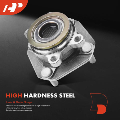 Front Wheel Bearing And Hub Assembly Set 2 Pack For 2007 2012 Nissan Sentra 2.0L Non ABS 4 Lug Heavy Duty Replacement