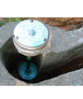 Installed 1.5 To 3KW Axial Flow Hydro Generator With Rare Earth Permanent Magnet, visible turbine in micro hydro setup