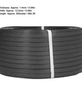 Heavy Duty Manual Packing Strap For Industrial Baler Gear Tough As Nails Pp Plastic Strapping Rope With Beefy Locking Tension Black Packaging Tape One Full Roll 12.5mm wide