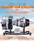 Hands On One Tenth Scale Turbofan Engine Model Kit Twin Spool Electric Jet Engine For DIY Assembly STEM Education Gift For Adults