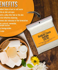 Premium Sodium Coco Sulfate SCS Fine Granules Anionic Foaming Surfactant For DIY Friendly Homemade Solid Shampoo Bars And Foamy Body Soap Hair Care With Bubbly Lather 600 g 21.17 oz, white pouch