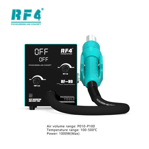 Pro Grade Intelligent Hot Air Soldering Station With Digital Display And Overheat Protection, adjustable 100-500°C, displayed front view.