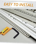 E Track Heavy Duty Hooks For Tool Storage And Cargo Security On Enclosed Trailers And Trucks Easy Install Metal Track Hanger J Hooks for setup.