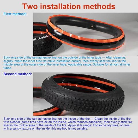 Self Adhesive Bike Tire Liners Puncture Proof Shield for Mountain MTB Road Gravel Bikes installation methods