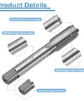 Bottoming Hand Tap 9/16-18 UNF Right Hand Thread 2B HSS6542 Bottoming Style With Straight Flutes and precision grinding details