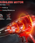 Gpaentsn Cordless Rivet Gun Compatible With Milwaukee M18 Tool Only 1/8 To 3/16 Inches Rivets focusing on brushless motor with 2646 lbs traction force.
