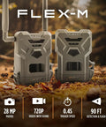 Top Shelf Cellular Trail Camera Duo Featuring Smart Gps Mapping, Hella Bright Night Vision Grabbing 28Mp Pics And 720p Clips, Ip65 Rugged Game Cam Setup For Hunters Craving Real Time Wireless Monitoring Without Wifi Hassle, showing two gray trail cameras on the ground.